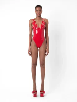 Roast Latex Bodysuit Red<Poster Girl Sale