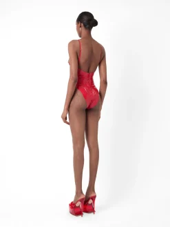 Roast Latex Bodysuit Red<Poster Girl Sale