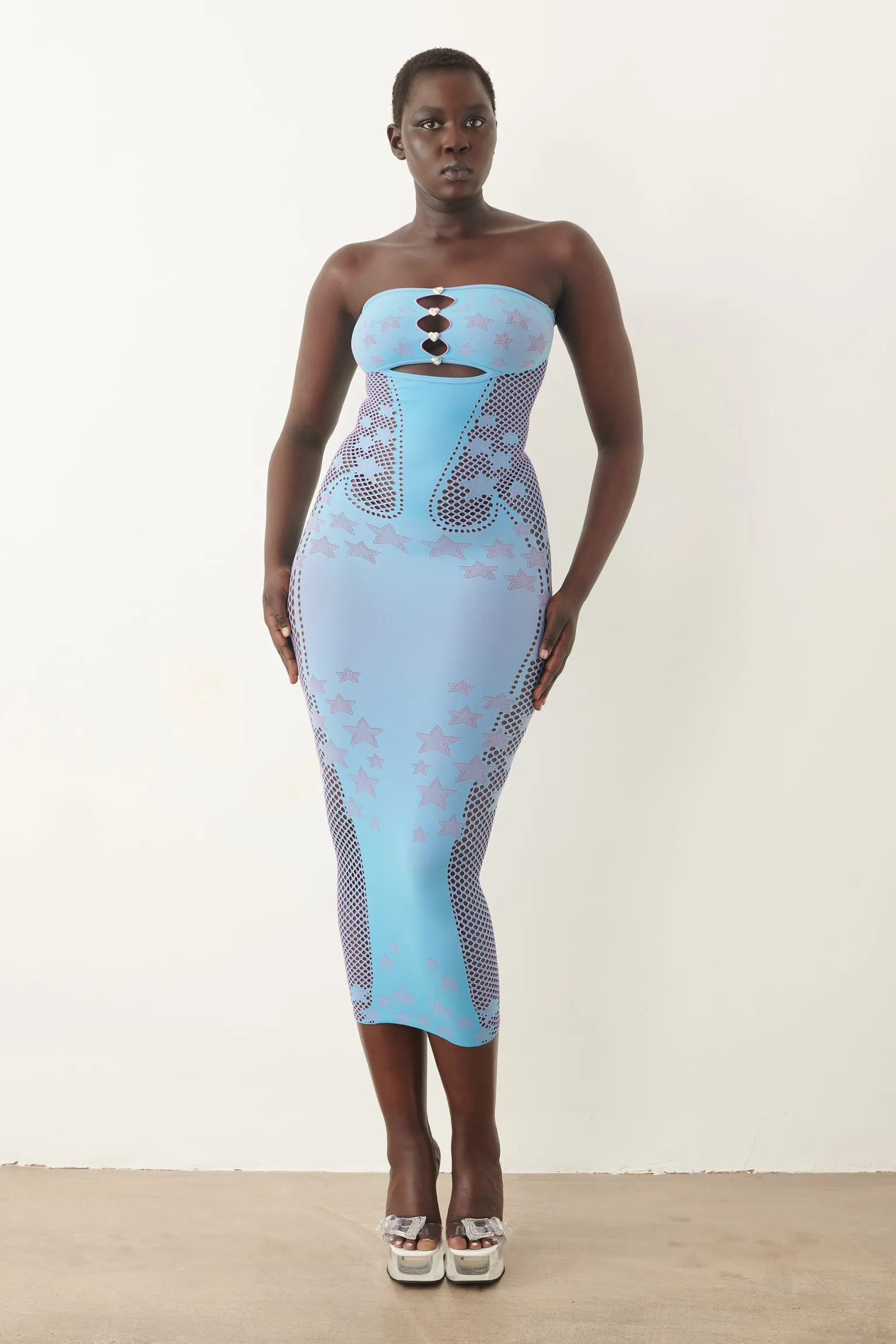 Roxie Dress Crypto Blue<Poster Girl