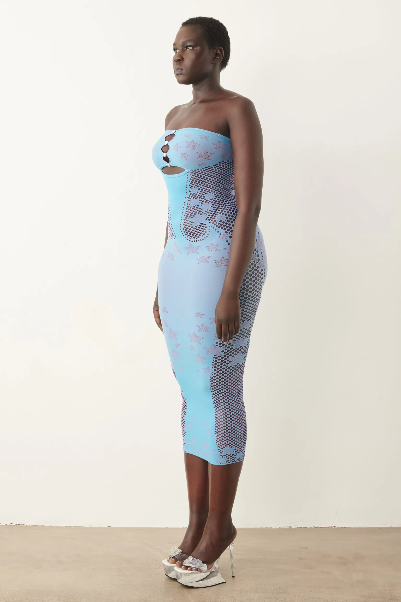 Roxie Dress Crypto Blue<Poster Girl