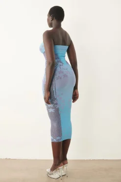Roxie Dress Crypto Blue<Poster Girl