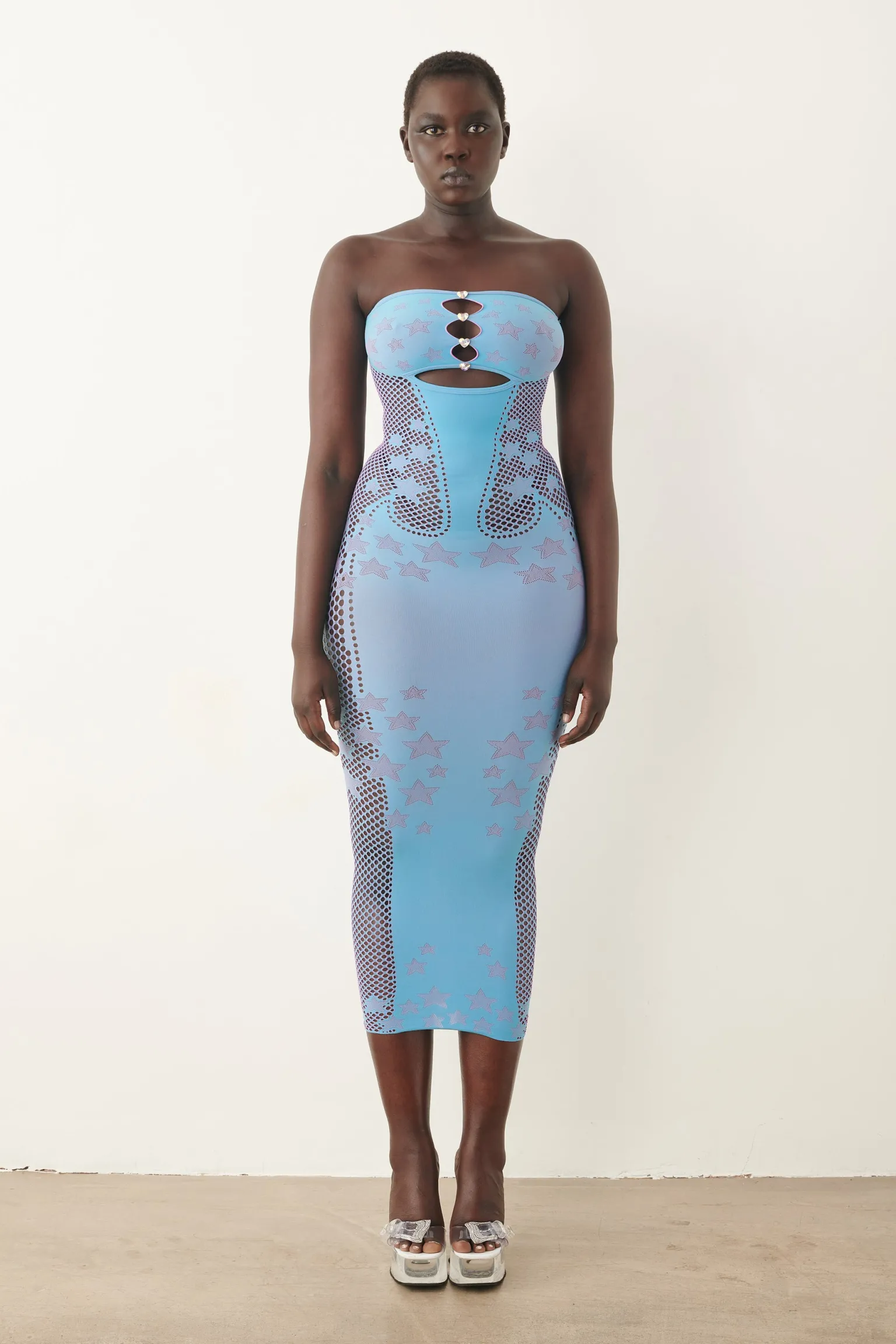 Roxie Dress Crypto Blue<Poster Girl