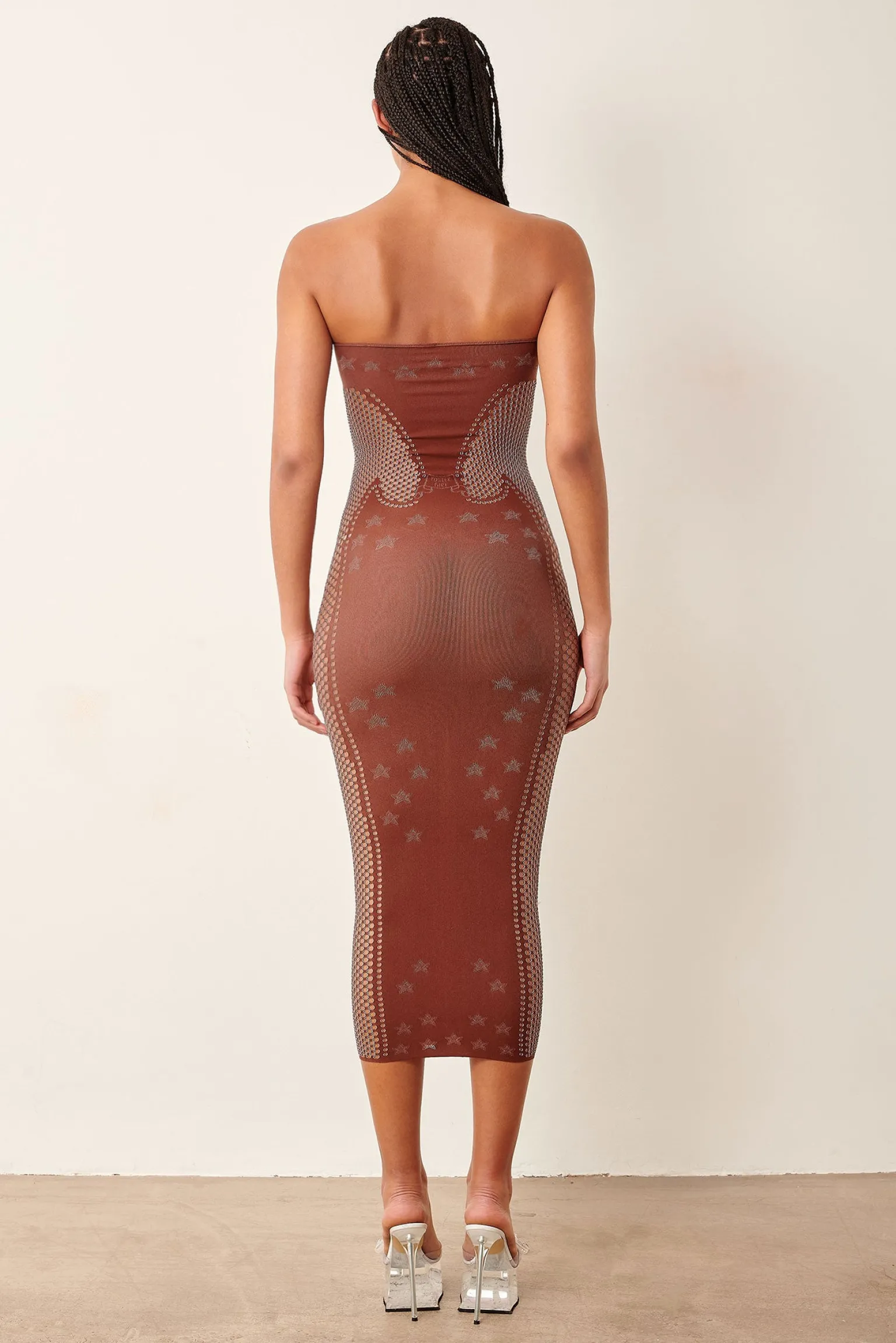 Roxie Dress Old Money Brown<Poster Girl Online