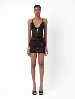 Scarlett Dress Flocked Mesh<Poster Girl Best