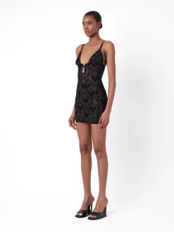 Scarlett Dress Flocked Mesh<Poster Girl Best