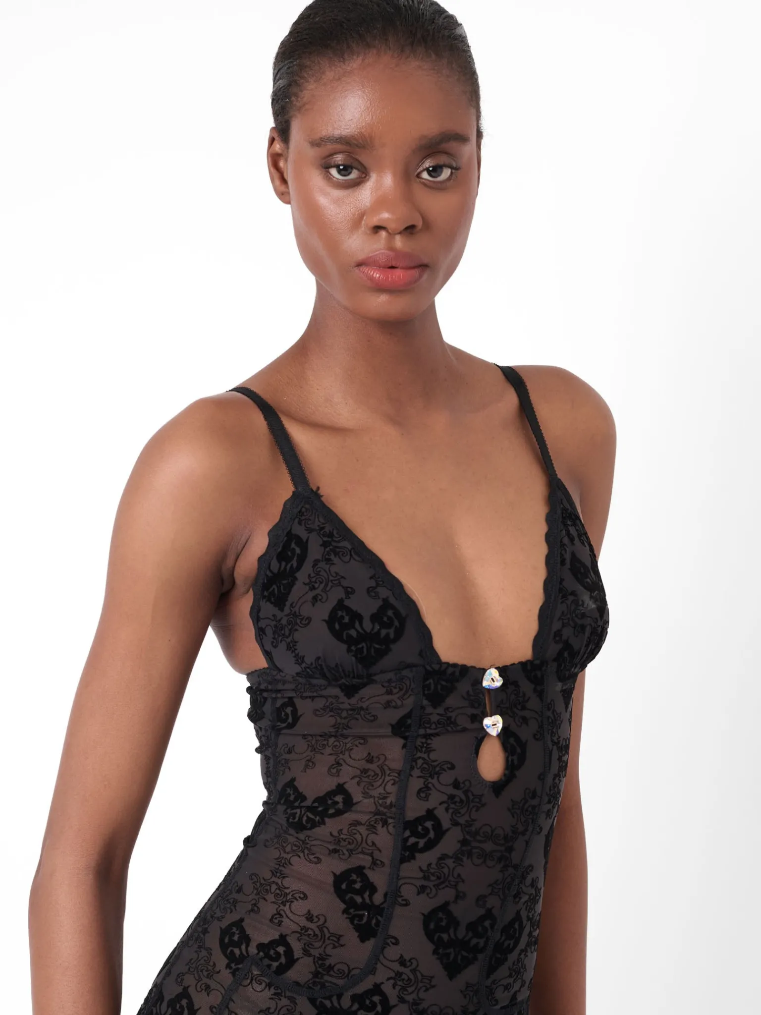 Scarlett Dress Flocked Mesh<Poster Girl Best