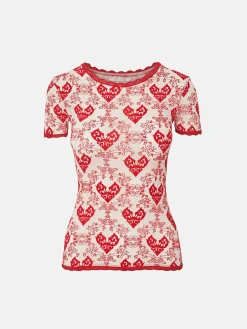 Scarlett Tee Red<Poster Girl Outlet