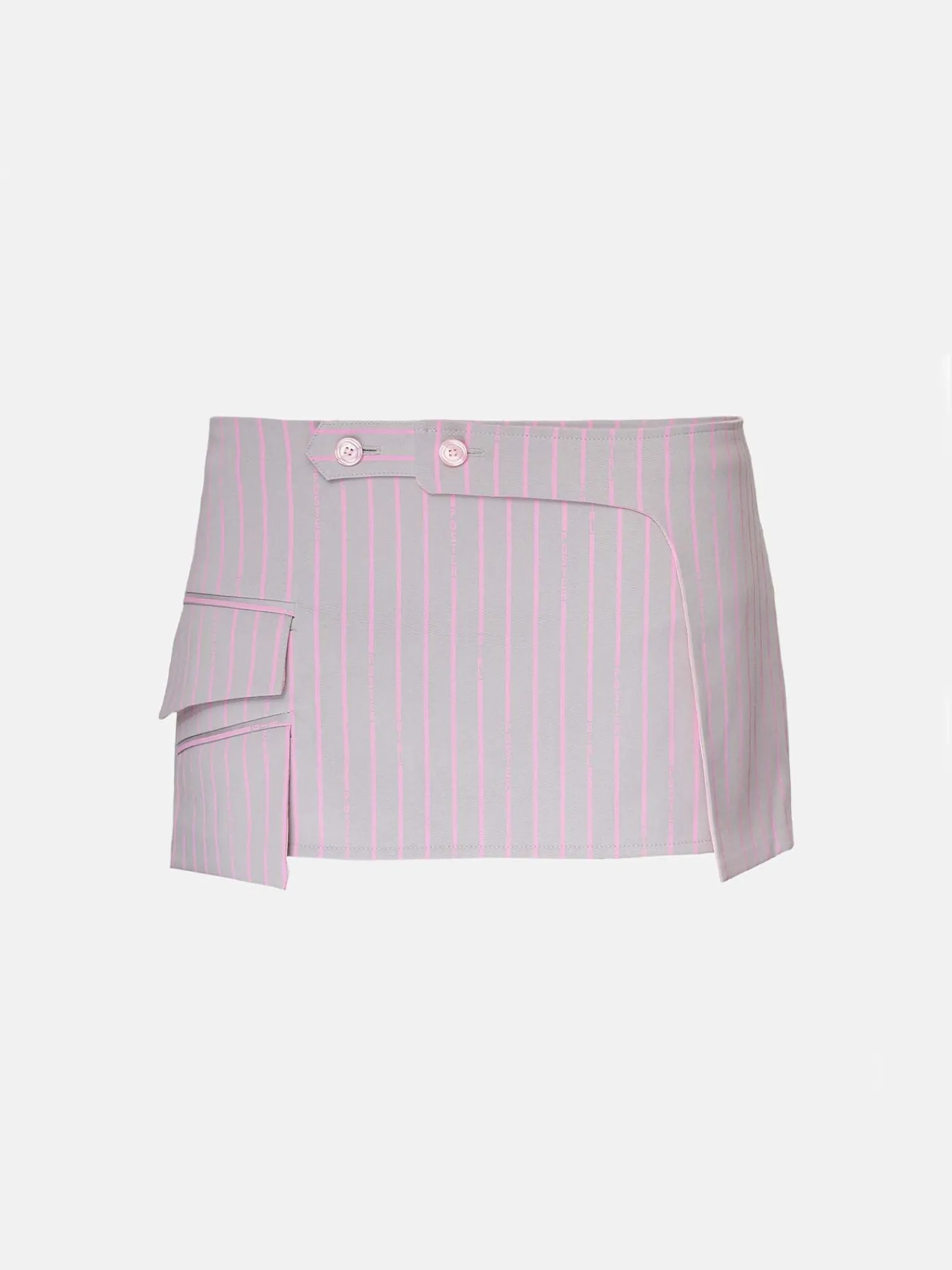 State Skirt Grey/Pink Pinstripe<Poster Girl Best