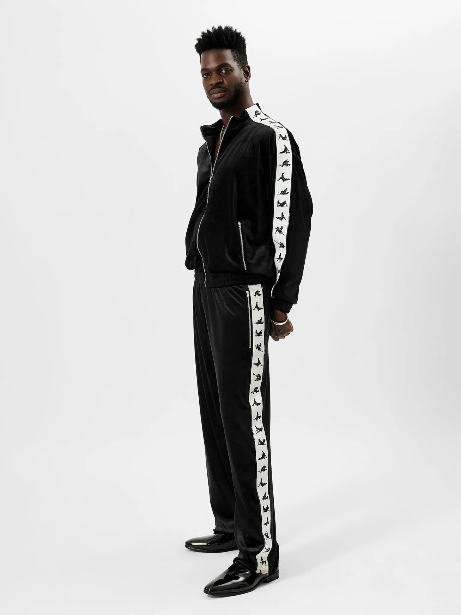 S*x Tape Tracksuit Bottoms Velour<Poster Girl New