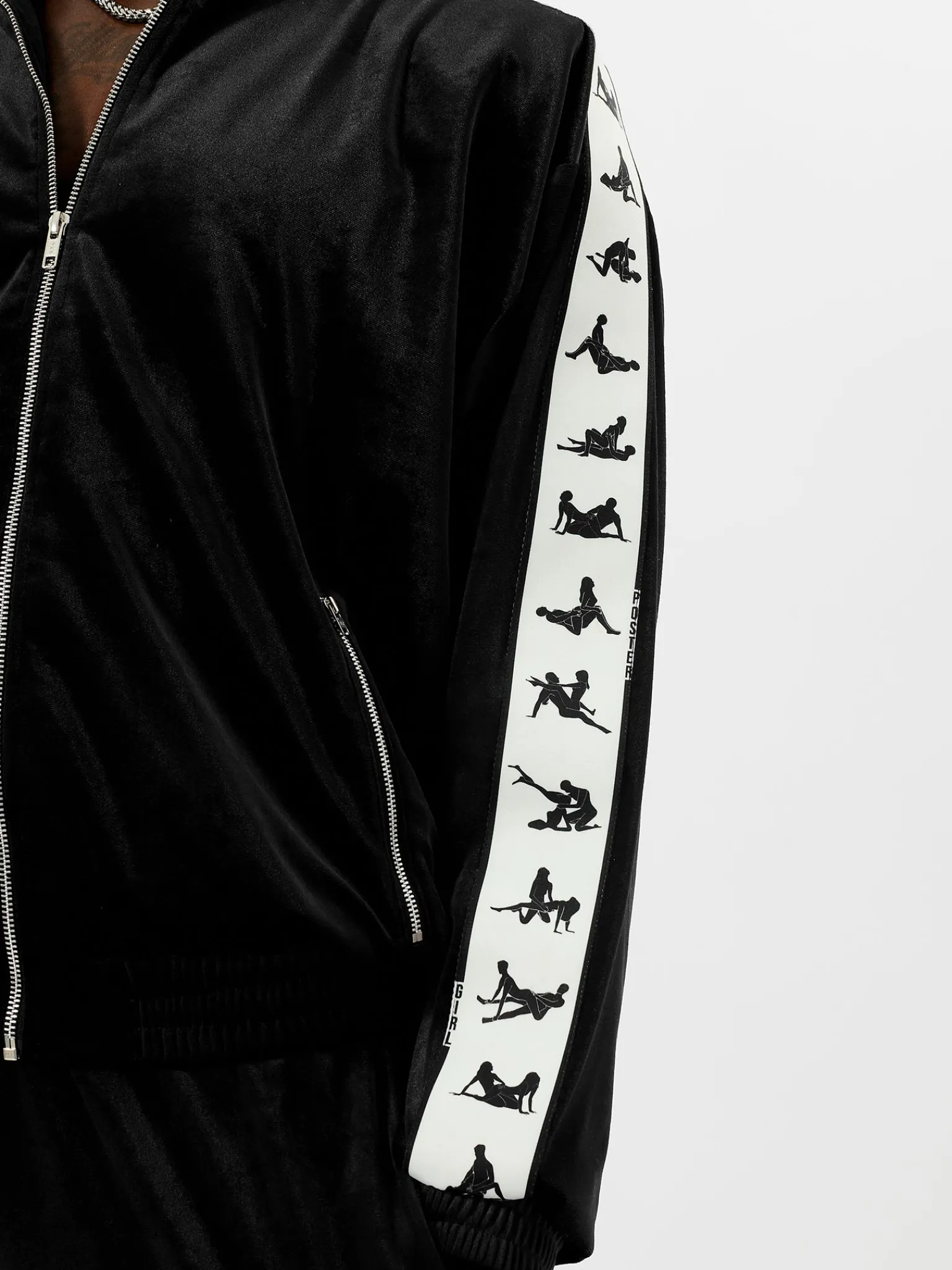 S*x Tape Tracksuit Jacket Velour<Poster Girl Discount