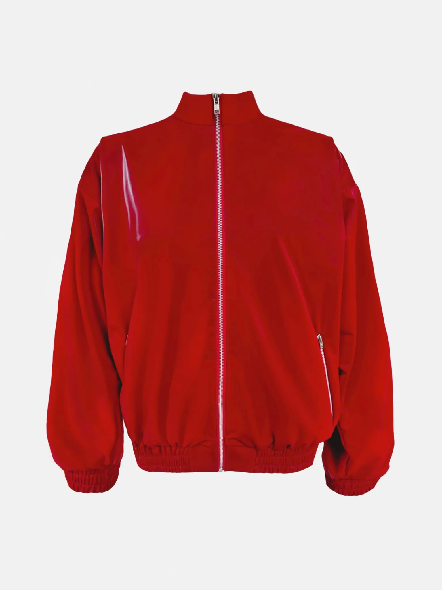 S*x Tape Tracksuit Jacket Wet Look<Poster Girl Sale
