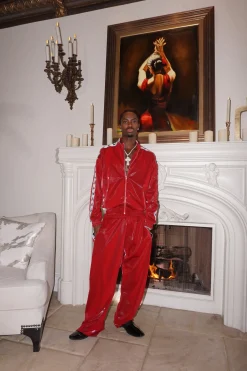 S*x Tape Tracksuit Jacket Wet Look<Poster Girl Sale