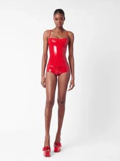 Tart Latex Top Red<Poster Girl
