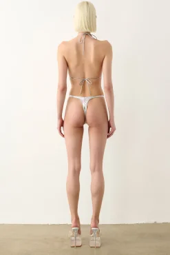 Team Bikini Top Silver<Poster Girl Hot