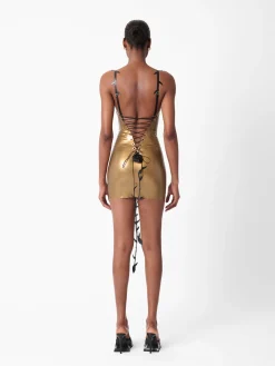 Thorn Latex Dress Gold<Poster Girl Online