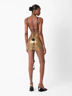 Thorn Latex Dress Gold<Poster Girl Online