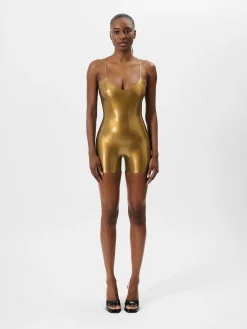 Toffee Latex Playsuit<Poster Girl Discount
