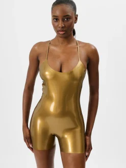 Toffee Latex Playsuit<Poster Girl Discount