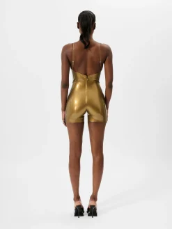 Toffee Latex Playsuit<Poster Girl Discount