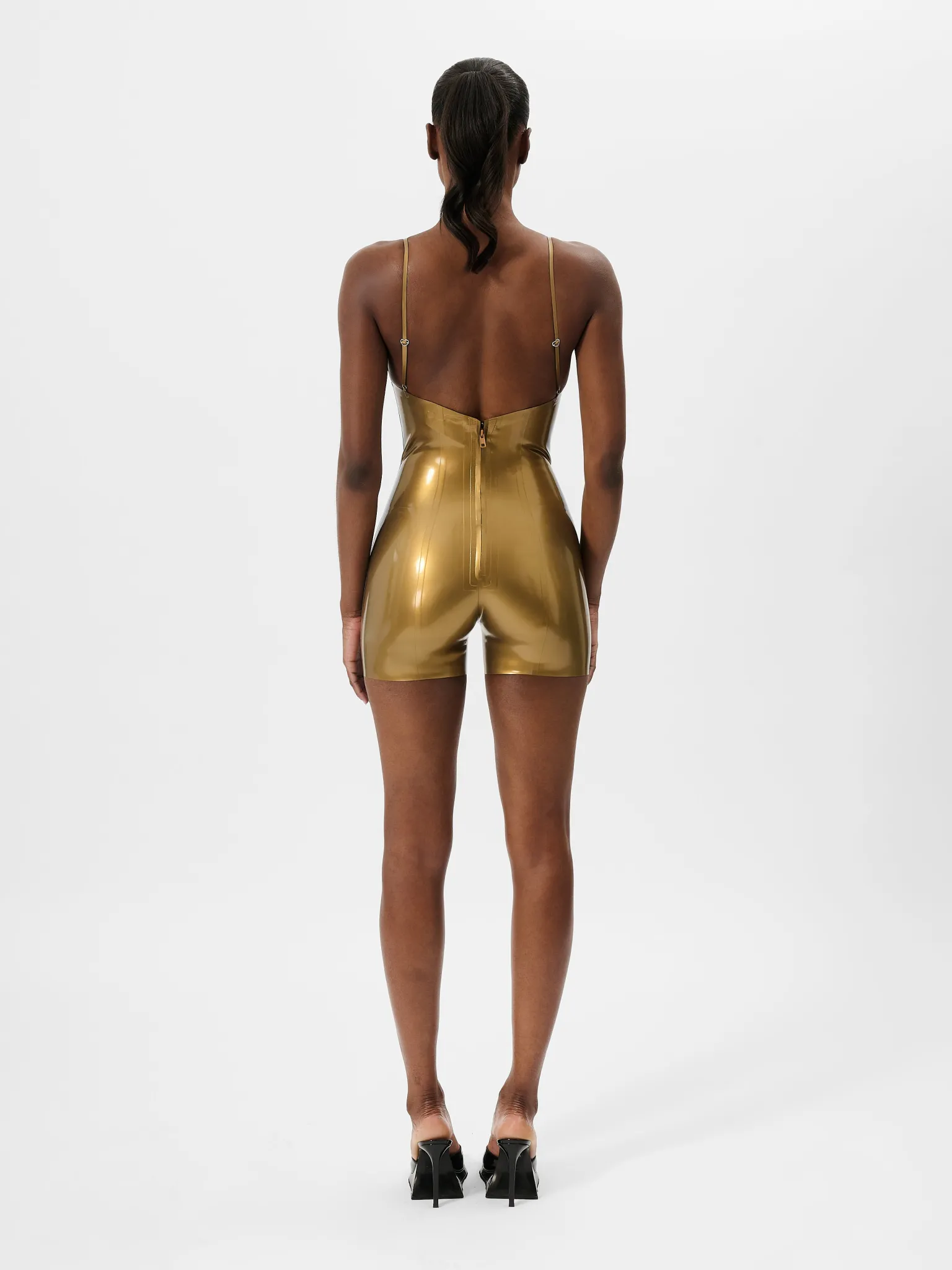 Toffee Latex Playsuit<Poster Girl Discount