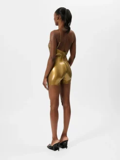 Toffee Latex Playsuit<Poster Girl Discount