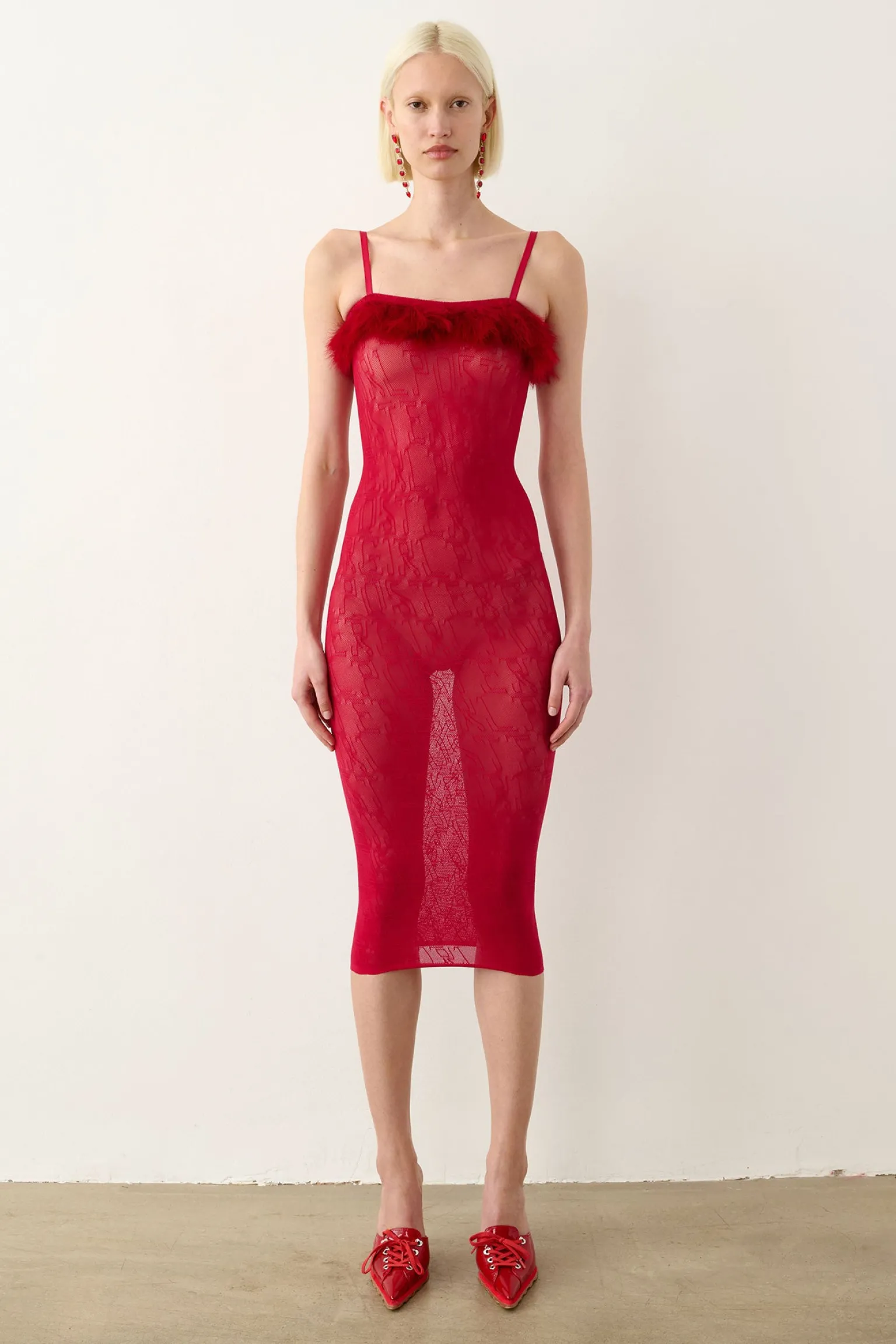 Vanderbeck Dress Red<Poster Girl