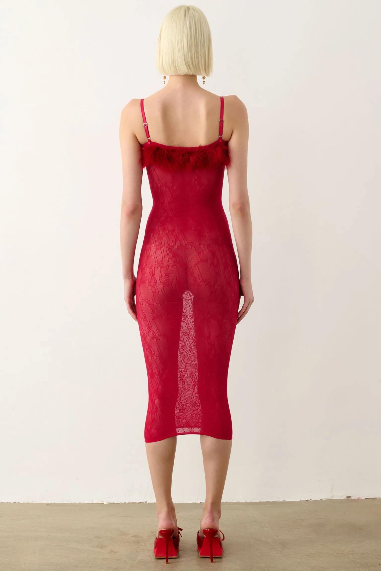 Vanderbeck Dress Red<Poster Girl