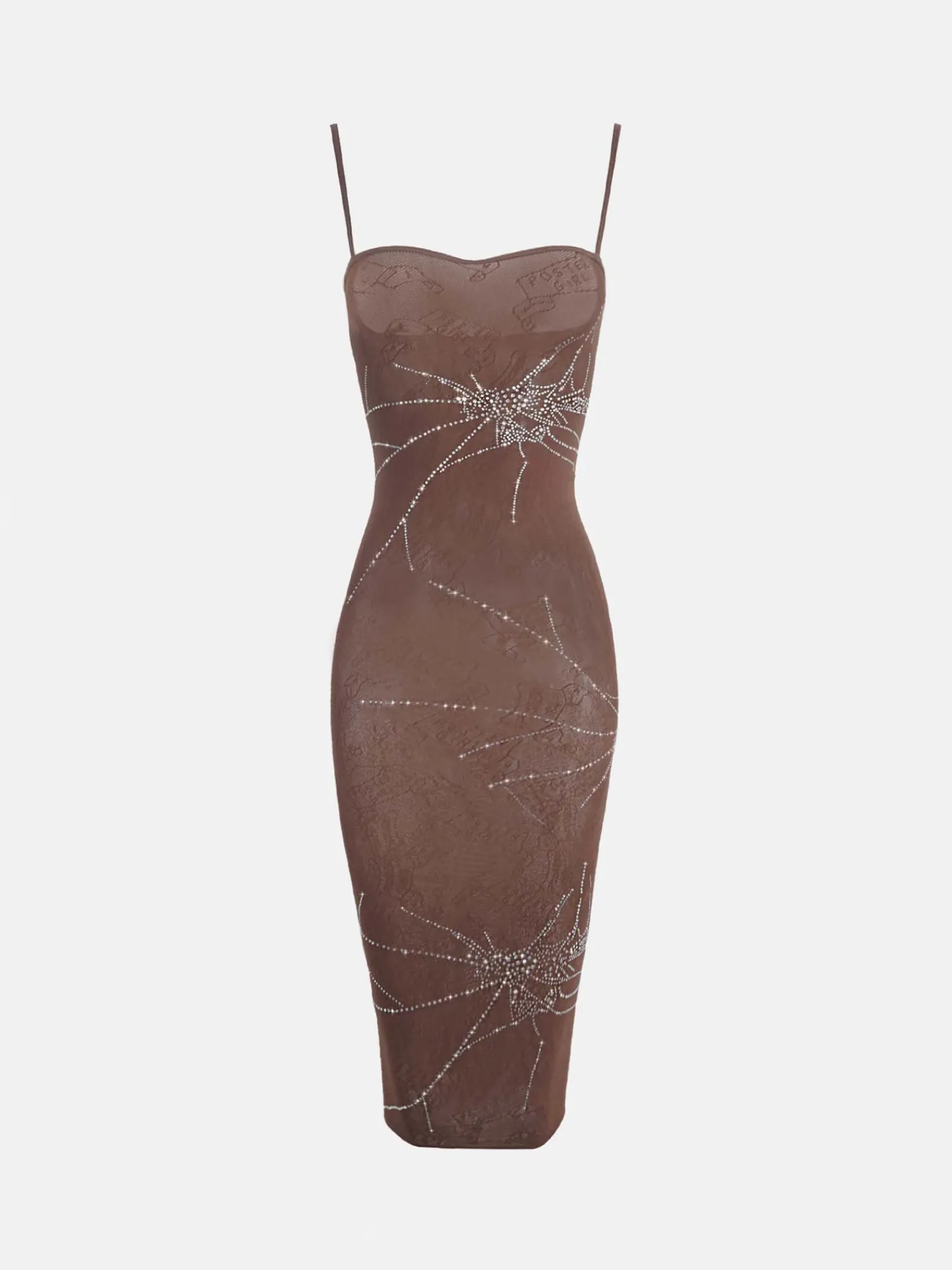 Vanderbeck Dress Rhinestone in Old Money Brown<Poster Girl Discount