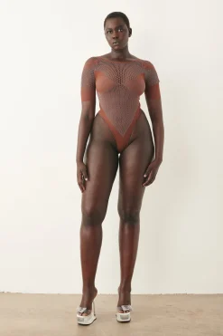 Vivian Bodysuit Old Money Brown<Poster Girl Discount