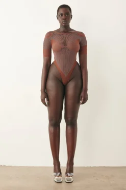Vivian Bodysuit Old Money Brown<Poster Girl Discount