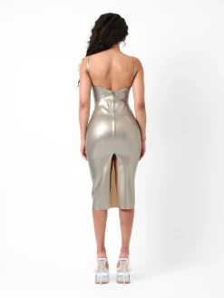 Whistle Latex Midi Dress<Poster Girl Hot