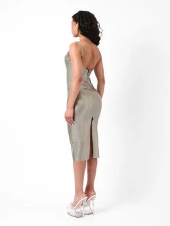 Whistle Latex Midi Dress<Poster Girl Hot