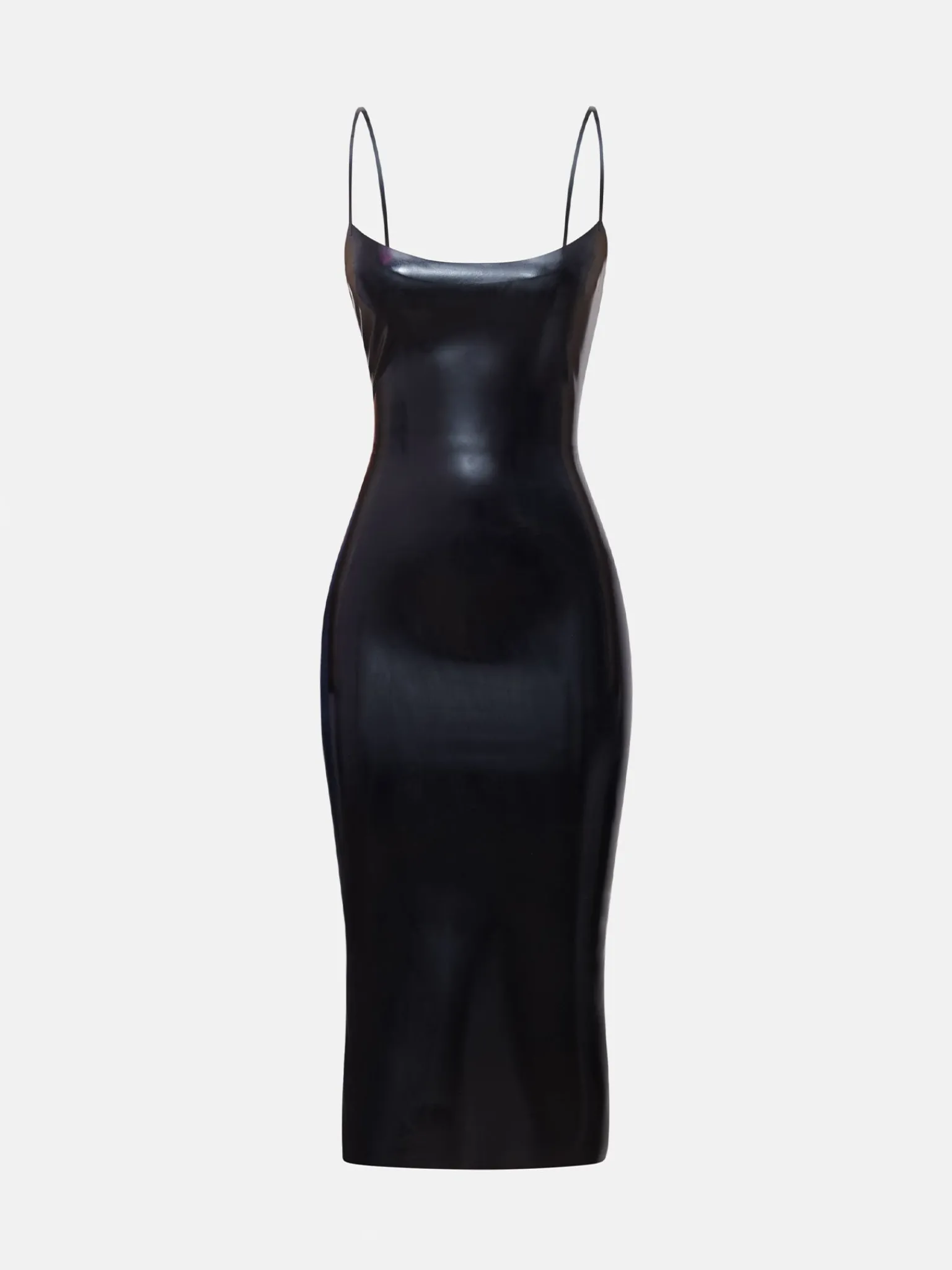 Whistle Latex Midi Dress Black<Poster Girl Hot