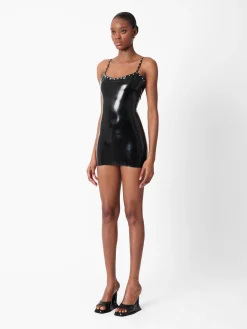 Whistle Latex Mini Dress<Poster Girl Outlet