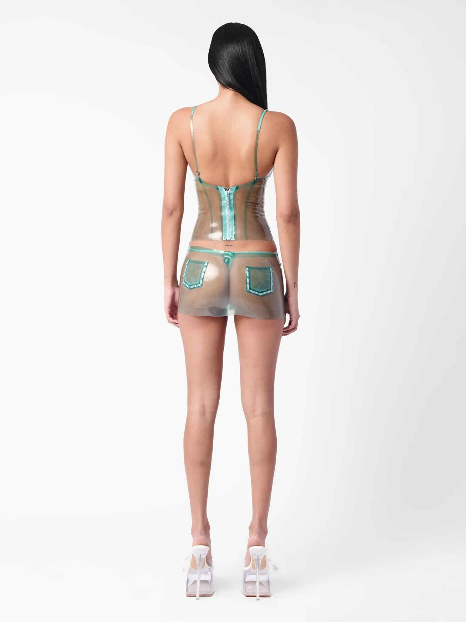 Whistle Latex Top Blue<Poster Girl Best