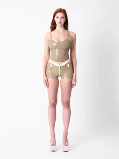 Whistle Latex Top Taupe<Poster Girl Best