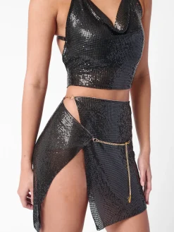 Winona Wrap Skirt Jet Black<Poster Girl Hot