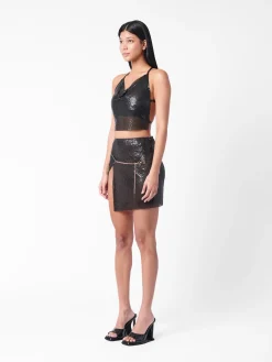 Winona Wrap Skirt Jet Black<Poster Girl Hot
